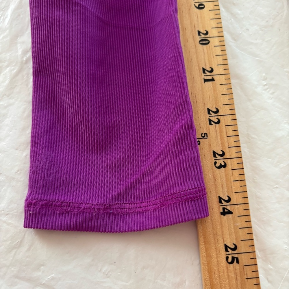 NWOT CALIA by Carrie Underwood High Rise Purple Leggings Ribbed SZ S - Picture 8 of 12